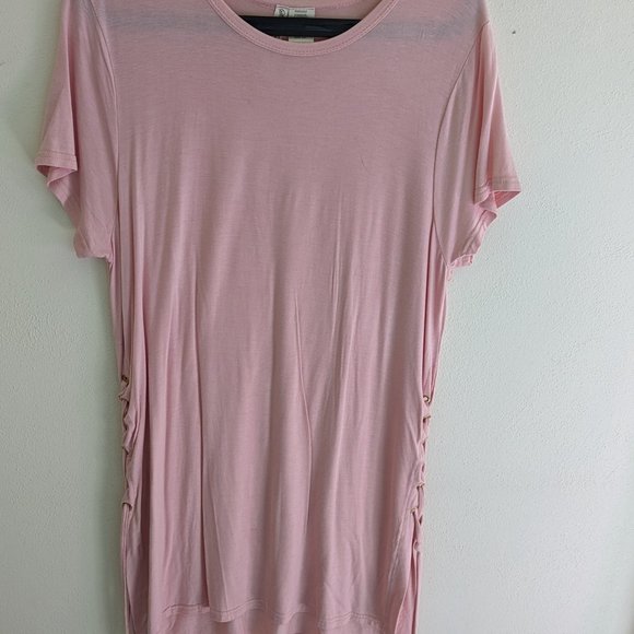 Pink Tie Up Dress - Picture 5 of 5